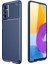 Caseworld Samsung Galaxy M52 Kılıf Karbon Tasarımlı Kapak - Lacivert 1