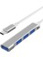 809-CC Macbook Uyumlu Type-C to 4* USB 3.0 Splitter 5 Gbps Çevirici Hub Adaptör 1