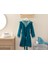 Wellsoft Pamuk Polyester Çocuk Bornoz 6-8 Yaş Yeşil 1
