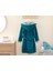 Wellsoft Pamuk Polyester Çocuk Bornoz 6-8 Yaş Yeşil 2