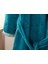 Wellsoft Pamuk Polyester Çocuk Bornoz 6-8 Yaş Yeşil 3