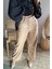 Mad Girls Bej Deri Pantolon MG1316 1