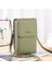 6.5 Inç Pu Deri Telefon Crossbody Çanta Kadınlar Için Dokunmatik Ekran Çantaları-Yeşil (Yurt Dışından) 1