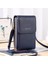 6.5 Inç Pu Deri Telefon Crossbody Çanta Kadınlar Için Dokunmatik Ekran Çantaları-Mavi (Yurt Dışından) 1