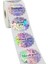 Metalik Folyo Etiket Etiketleri Rulo Başına 500 Glitter Çıkartma 1.5 Inç Kendinden Yapışkanlı Parlak Teşekkür Etiketleri Iş Şekeri Doğum Günü Hediye Çantaları (Yurt Dışından) 3