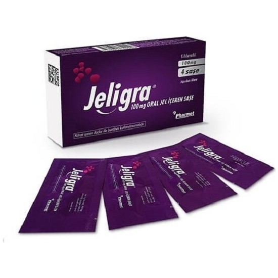 Jellia Jeligra 100MG-1 Paket* 4'lü Jel Orijinal * Gizli Kargo