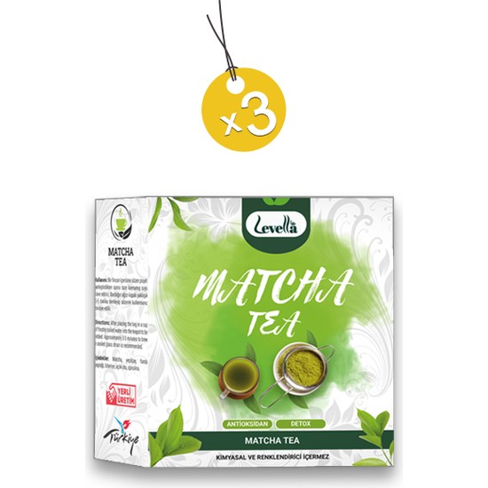 Levella Life Matcha Çayı Tozu Matcha Tea Detox 100 gr x 3 Fiyatı