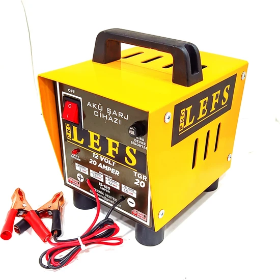 Pro Lefs Akü Şarj Cihazı 12 Volt 20 Amper 180 Ampere Kadar Şarj