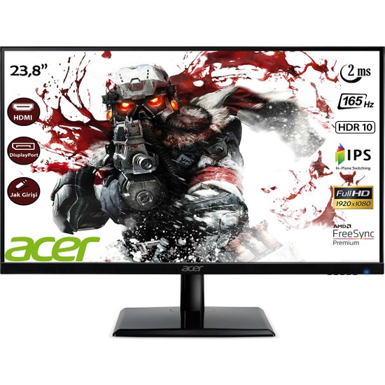 Acer EG240Y Pbipx 23.8" 165Hz 2ms (HDMI+Display) FreeSync Full HD IPS LED Monitör UM.QE0EE.P07