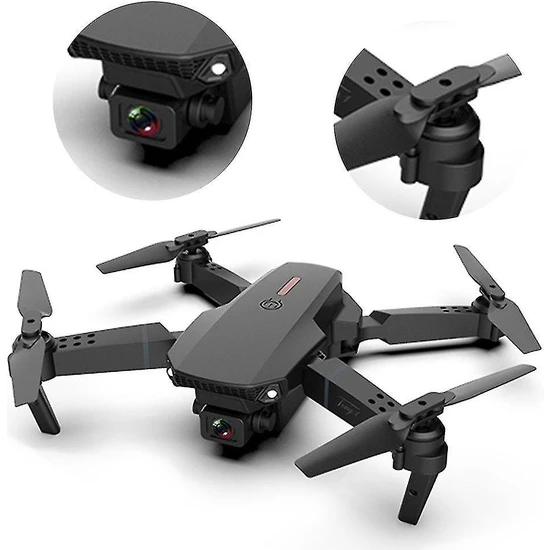 Jessieyou Mall LBQ-E88 4 K Hd Çift Kamera Drone ile 2.4g 6-Axis Gimbal Stabilizatör Rc Quadcopter Wifi Fpv Katlanabilir Drone (Yurt Dışından)