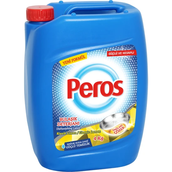 Peros 4 Kg Sıvı Bulaşık Klasik Limon