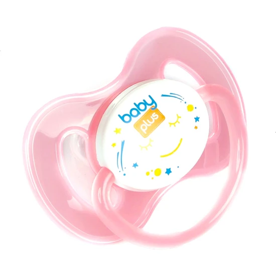 Baby Plus Tekli Damaklı Emzik Pembe 0-6 Ay