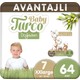Baby Turco Doğadan Avantajlı Bebek Bezi 7 Numara 20 - 30 kg XXL 64'lü
