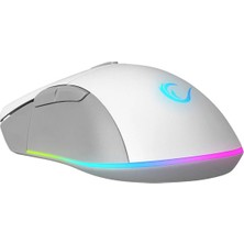 Rampage SMX-R21 Compact USB Beyaz Rgb Ledli Makrolu 12800DPI / 1000hz Drag Click Oyuncu Mouse