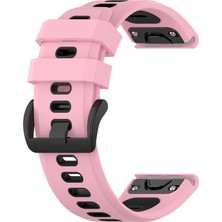 Puluzpuluz Garmin Fenix ​​6X Kayış Pembe Siyah Için (Yurt Dışından)