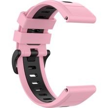 Puluzpuluz Garmin Fenix ​​6X Kayış Pembe Siyah Için (Yurt Dışından)