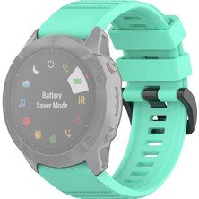 Puluzpuluz Garmin Fenix ​​6X 26Mm Mavi Göl Için Resmi Doku Kordonu (Yurt Dışından)