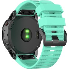 Puluzpuluz Garmin Fenix ​​6X 26Mm Mavi Göl Için Resmi Doku Kordonu (Yurt Dışından)