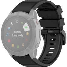 Puluzpuluz 26Mm Garmin Fenix ​​6X Saat Kayışı - Siyah (Yurt Dışından)
