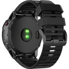 Puluzpuluz 26Mm Garmin Fenix ​​6X Saat Kayışı - Siyah (Yurt Dışından)