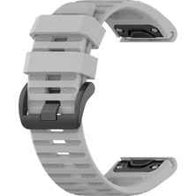 Puluzpuluz Garmin Fenix ​​6X 26Mm Gri Için Resmi Doku Kordonu (Yurt Dışından)