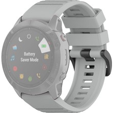Puluzpuluz Garmin Fenix ​​6X 26Mm Gri Için Resmi Doku Kordonu (Yurt Dışından)