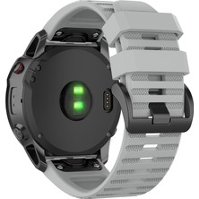 Puluzpuluz Garmin Fenix ​​6X 26Mm Gri Için Resmi Doku Kordonu (Yurt Dışından)