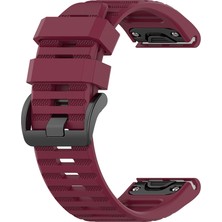 Puluzpuluz Garmin Fenix ​​6X 26Mm Şarap Için Resmi Doku Kordonu (Yurt Dışından)