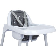 Sevi Bebe Mama Sandalyesi Minderi Gri Yıldız ART-157