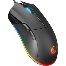 Rampage SMX-R21 Compact USB Siyah Rgb Ledli Makrolu 12800DPI / 1000hz Drag Click Oyuncu Mouse