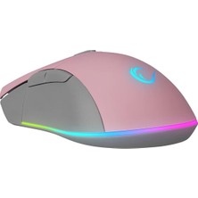 Rampage SMX-R21 Compact USB Pembe Rgb Ledli Makrolu 12800DPI / 1000hz Drag Click Oyuncu Mouse