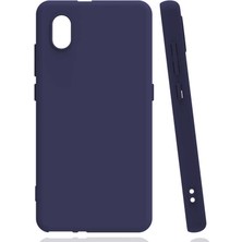 Smcase Tcl L7 Kılıf Renkli Korumalı Premier Mat Silikon Lacivert