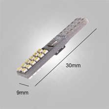 Balp 2 Adet Süper Güçlü T10 LED 24 Ledli 12-24 Volt Canbuslü Buz Mavi