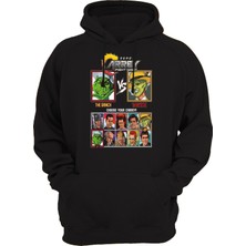 Remonz Jim Carrey Çizgi Karakterler Baskılı 3 Ipl. Şardonlu, Kalın (600 Gr.) Içi Polar Sweatshirt
