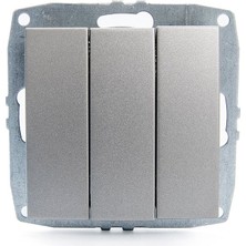 Provedas Mono Despina Antrasit Yenı L-D Uclu Anahtar Modul + Dugme