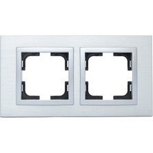 Provedas Mono Style Aluminyum Silver (Gümüş) 2`li Çerçeve