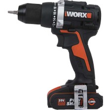 Worx WX102 20VOLT/2.0AH Li-Ion Çift Akülü Kömürsüz Şarjlı Matkap