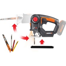 Worx WX550.9 20VOLT  Dekupaj ve Tilki Kuyruğu Testere (Akü Dahil Değildir)