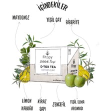 Fitopy D-Tox Tea 3'lü Paket / Detoks Form Çayı / Fonksiyonel Süzenpoşet Bitki Çayı 15'erli