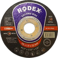 Alcera Rodex 115*1.0*22MM Inox-Metal Kesme Taşı