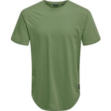 Only & Sons  Onsmatt Lıfe Longy Ss Tee Noos Oil Green