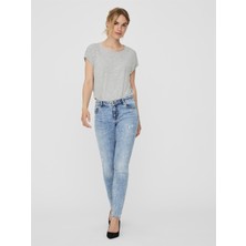 10240041 VERO MODA VMLYDIA LR SKINNY DEST RAW LI342 GA