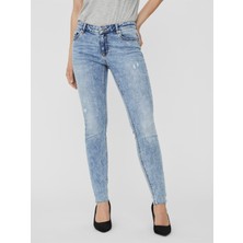 10240041 VERO MODA VMLYDIA LR SKINNY DEST RAW LI342 GA