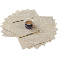 Tianyeda 6'lı Su Geçirmez Silinebilir Isıya Dayanıklı Yemek Servis Altlıkları (Yurt Dışından)