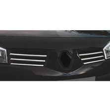 Solarex Renault Megane 2 Ön Panjur 2002-2012 Uyumlu 6 Parça Krom Paslanmaz Çelik