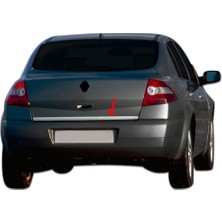 Solarex Renault Megane 2 Sedan 2006-2010 Uyumlu Bagaj Alt Çıta Krom Paslanmaz Çelik