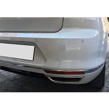 Solarex Volkswagen Passat B8 2014-2019 Egzoz Çıkışı 2 Parça Krom Paslanmaz Çelik