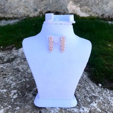 Midyat Nurtaş Gümüş Baget Gümüş Rose Bayan KÜPE201015516