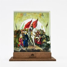 Anadolia Fatih Sultan Mehmet'in Istanbul'un Kapılarından Girişi Üçlü Cam