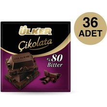 Ülker Çikolata Bitter %80 60 gr X36